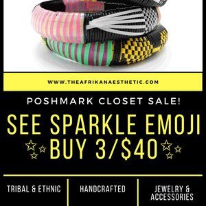 Bundle any 3 boutique or closet items with ✨ emoji